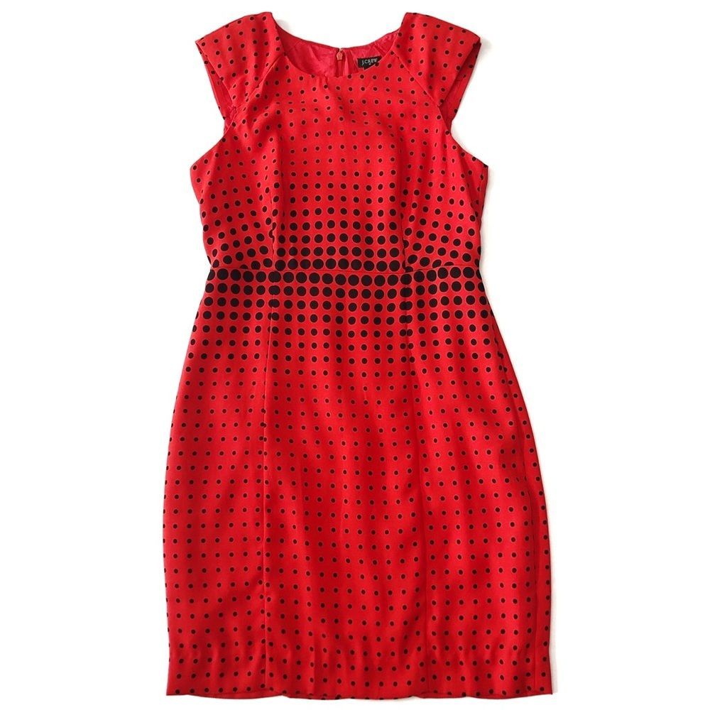 J Crew Factory Polka Dot Pencil Dress